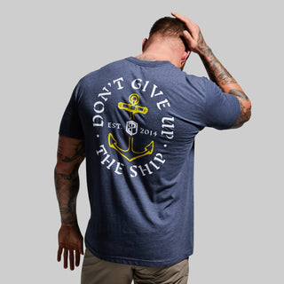 BORN PRIMITIVE - Don't Give Up The Ship Tee (Heather Navy) - Wodabox
