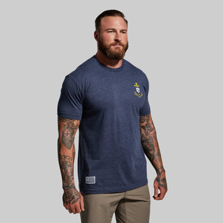 BORN PRIMITIVE - Don't Give Up The Ship Tee (Heather Navy) - Wodabox