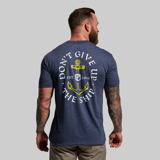 BORN PRIMITIVE - Don't Give Up The Ship Tee (Heather Navy)