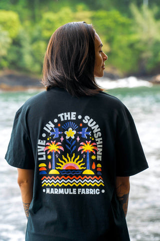 T SHIRT OVERSIZE “LIVE IN THE SUNSHINE”