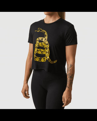 BORN PRIMITIVE - GADSDEN FLAG CROP TEE - Wodabox