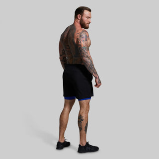 BORN PRIMITIVE - Versatile Short w/ Compression 7" (Thin Blue Line Gunmetal) - Wodabox