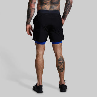 BORN PRIMITIVE - Versatile Short w/ Compression 7" (Thin Blue Line Gunmetal) - Wodabox