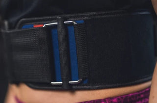 Ceinture d'haltérophilie - Navy Velcro Patch