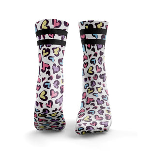 Chaussettes - LEOPARD PRINT HEARTS - Wodabox