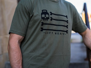 Tee Shirt - Lift Heavy Flag