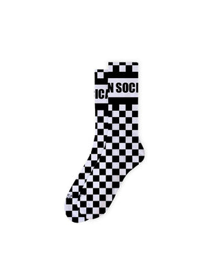 Chaussettes checkerboard - mid high