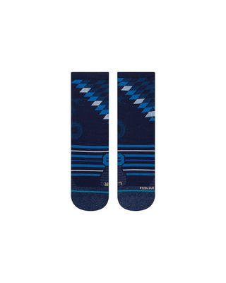 Chaussettes run slithering crew (blue) - stance