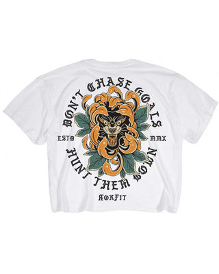 Crop tee - don't chase goals